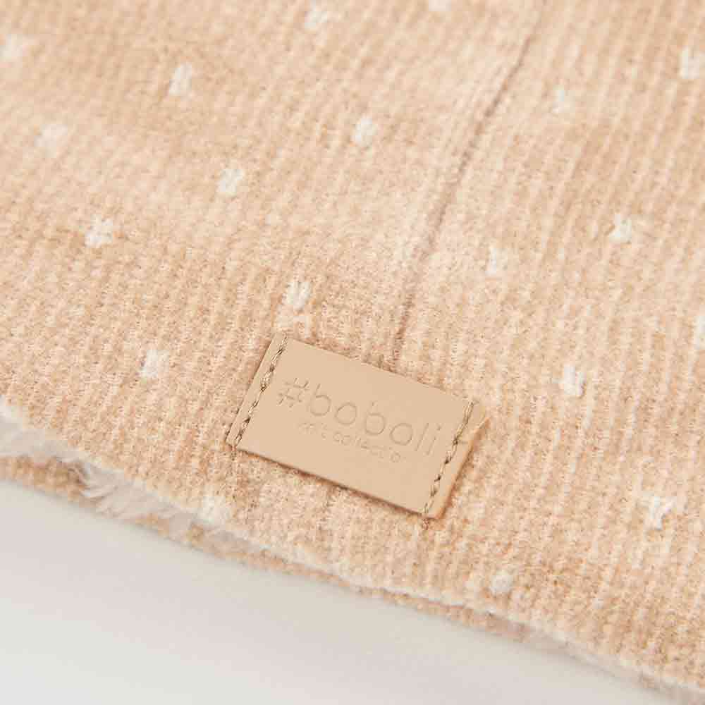 Taupe knit baby neck warmer - Image 3