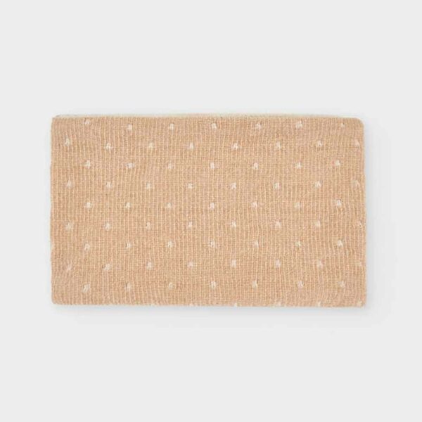 Taupe knit baby neck warmer