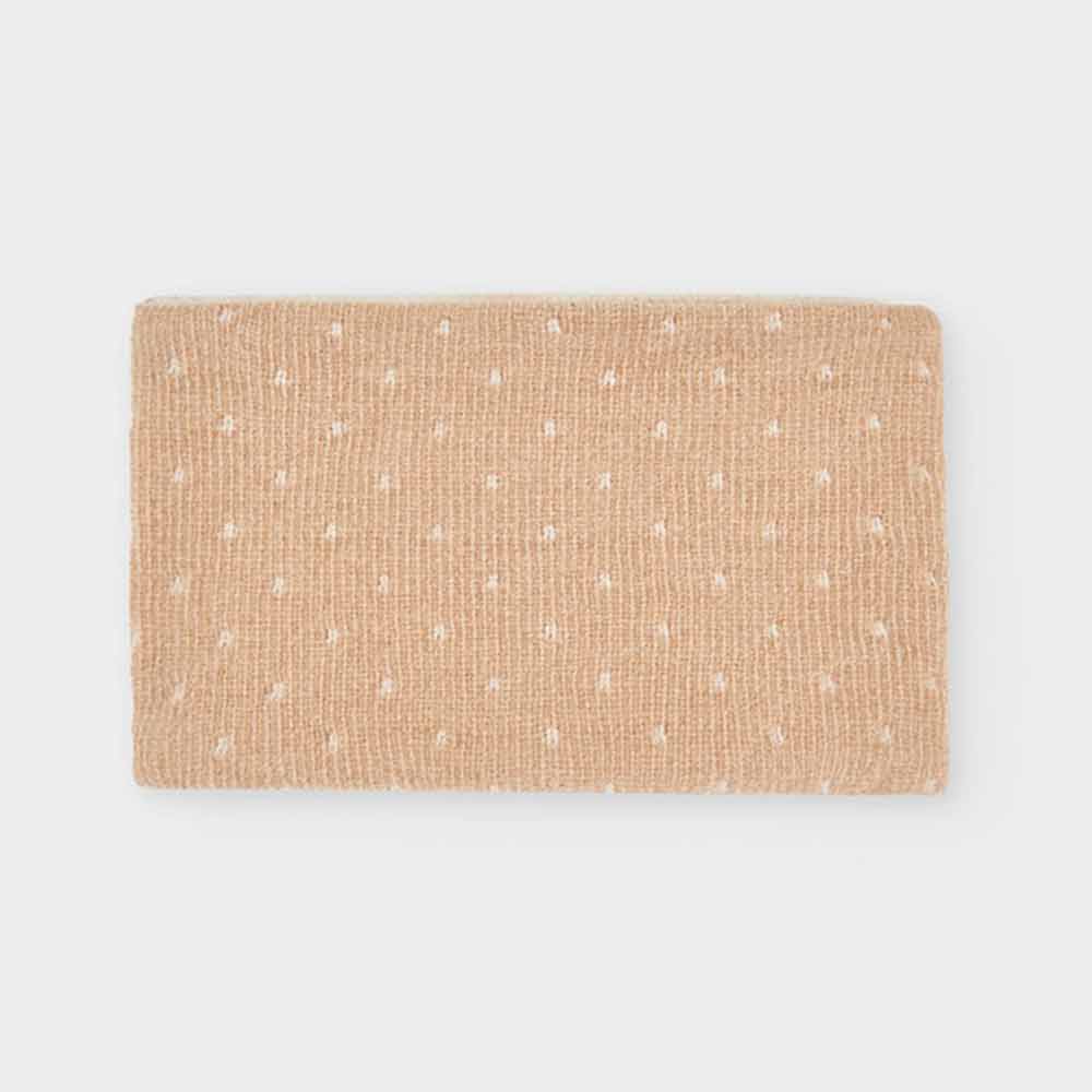 Taupe knit baby neck warmer