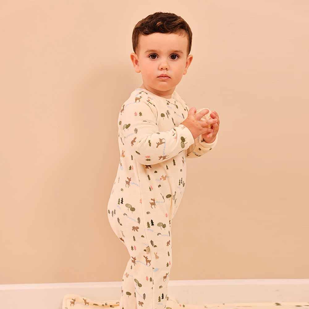 Forest print velvet onesie - Image 3
