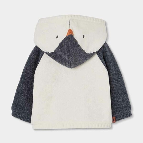 Jaquette velours à capuche Pingouin