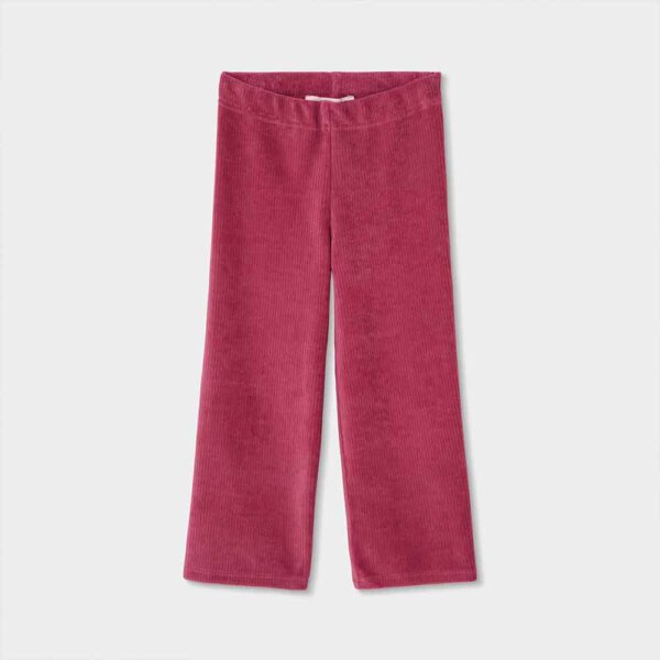 Girls' burgundy corduroy trousers