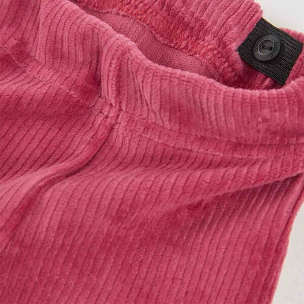 Girls' burgundy corduroy trousers