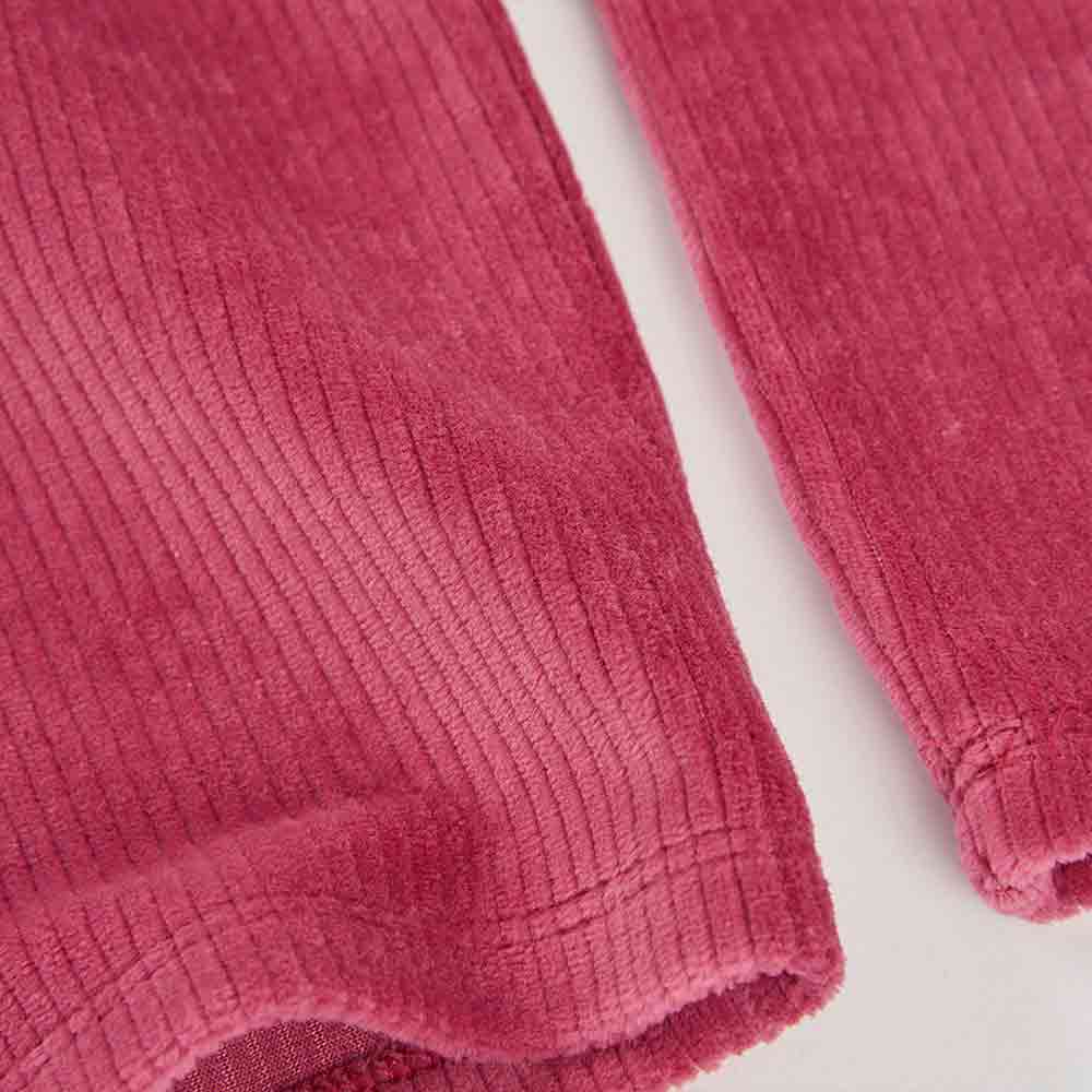 Girls' burgundy corduroy trousers - Image 3
