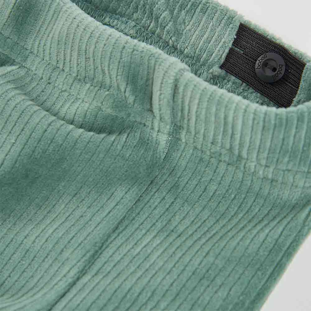 Pantalon fille en velours côtelé pin – Image 2