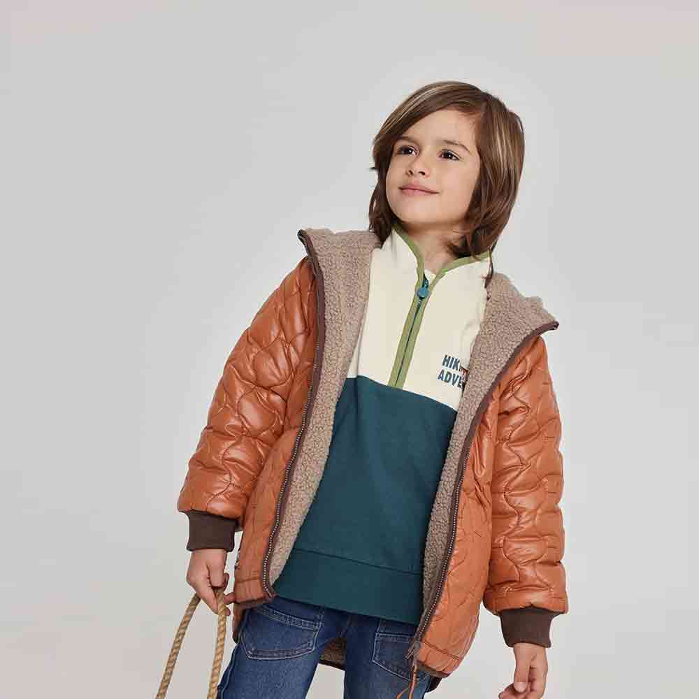 Reversible parka in technical canvas - Image 2