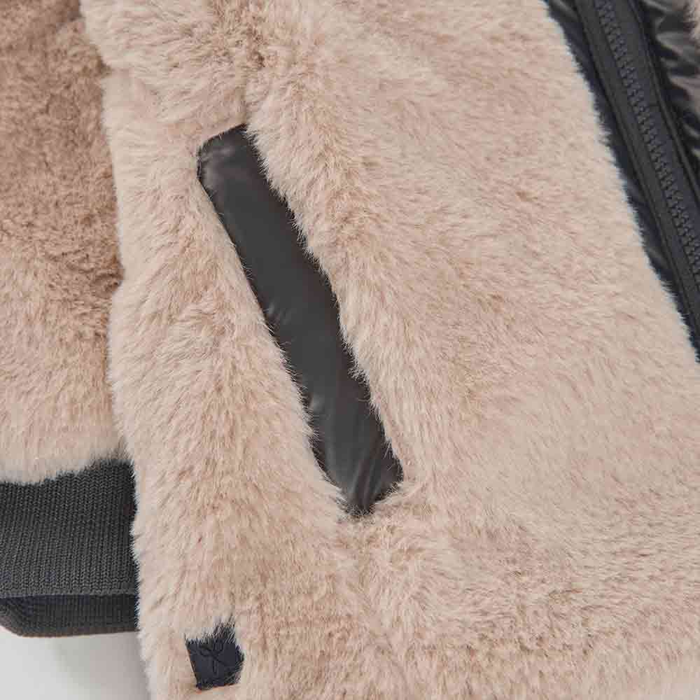 Girls' printed reversible parka - Image 9