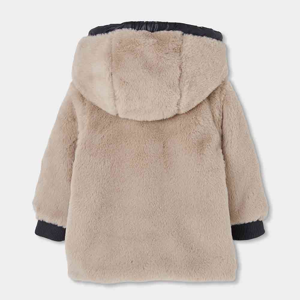 Girls' printed reversible parka - Image 8
