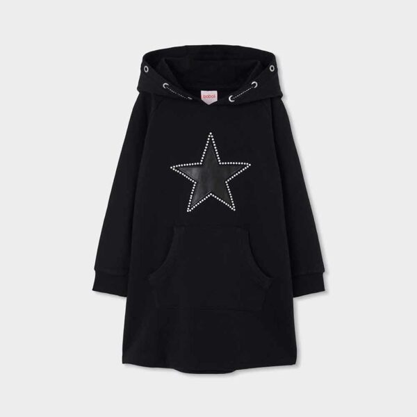 Star pattern fleece dress