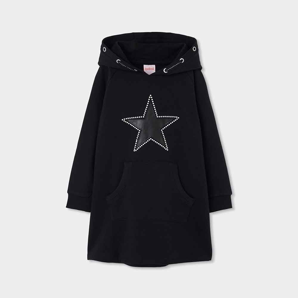 Star pattern fleece dress