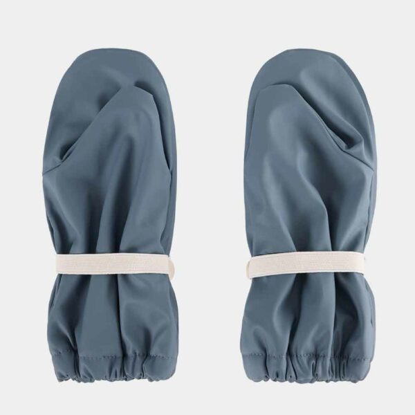 Blue-grey waterproof mittens