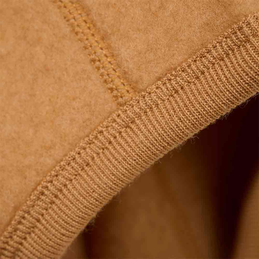 Cagoule merinos bébé moutarde – Image 2
