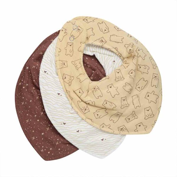 Pack of 3 Polar Bear Bibs