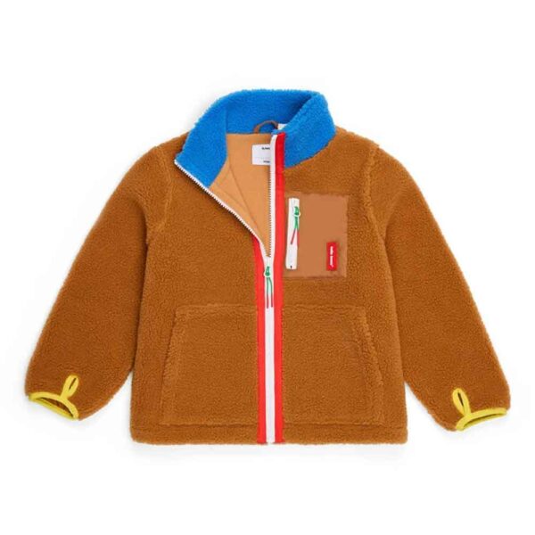 Hello Hossy Blue Camel Fleece Jacket