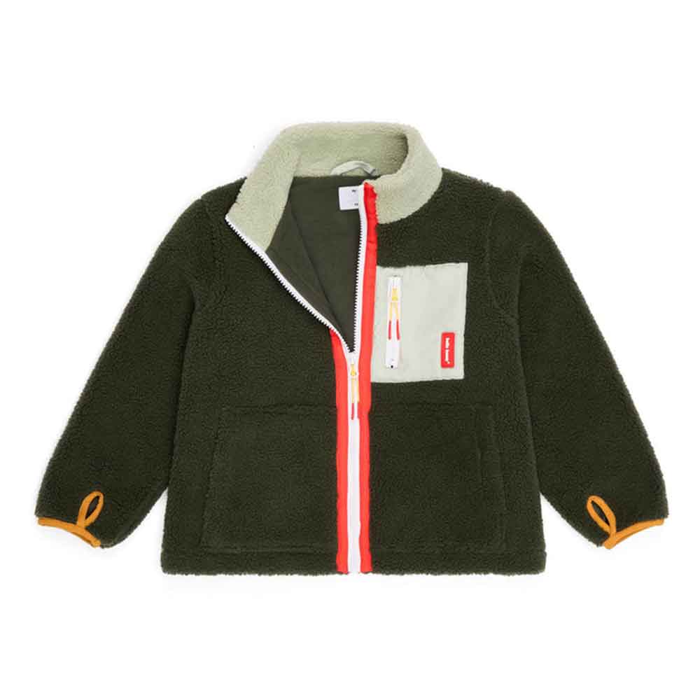 Hello Hossy Fluffy Forest Fleece Jacket