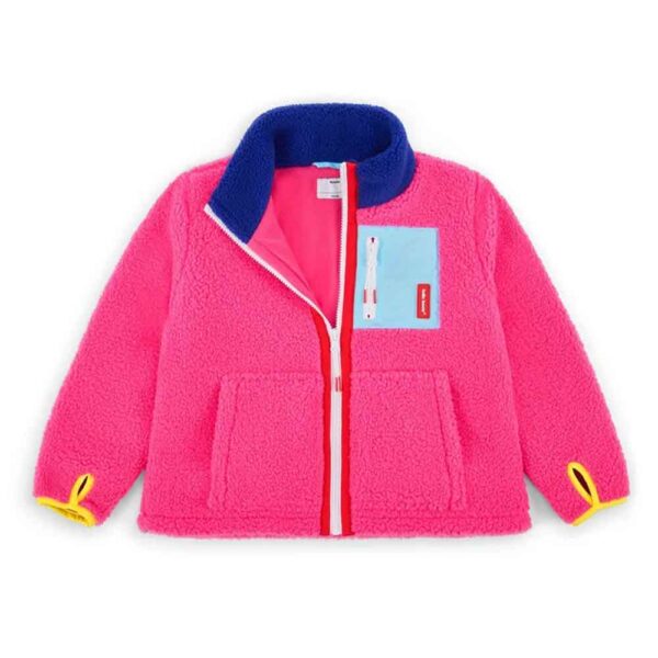 Hello Hossy Fushia Fleece Jacket