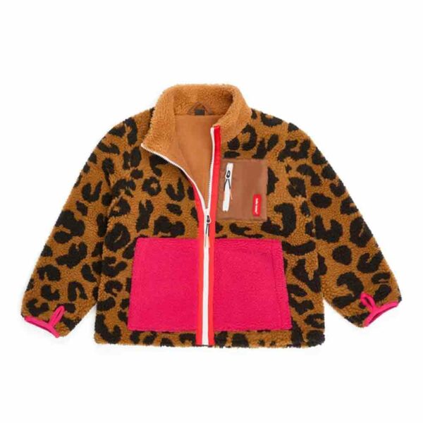 Hello Hossy Leopard Fleece Jacket