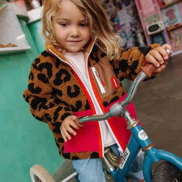 Hello Hossy Leopard Fleece Jacket