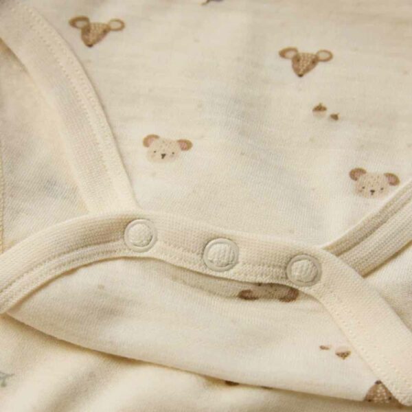 Baby bodysuit Baloo Forest merino 50%