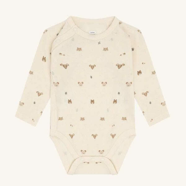 Baby bodysuit Baloo Wrap Forest merino 50%