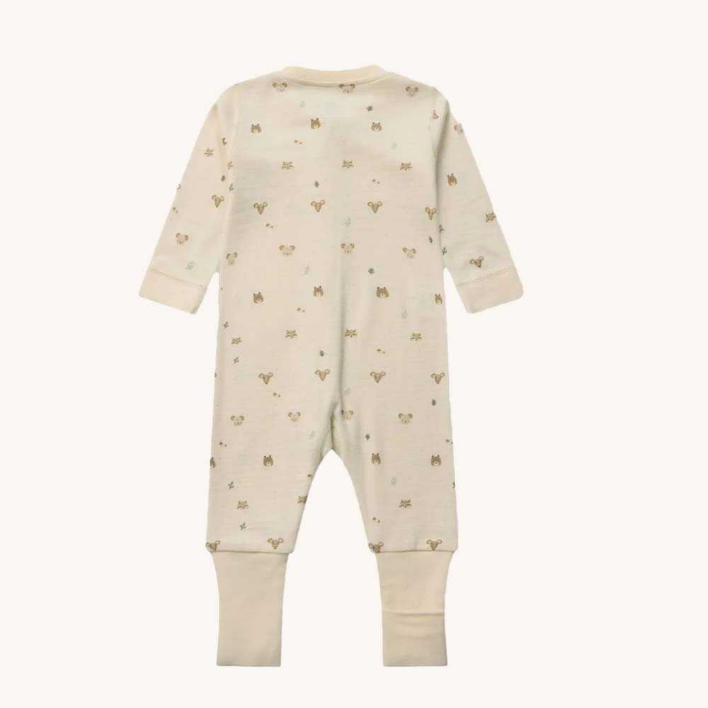Baby pajamas Manu Forest merino 50% - Image 3