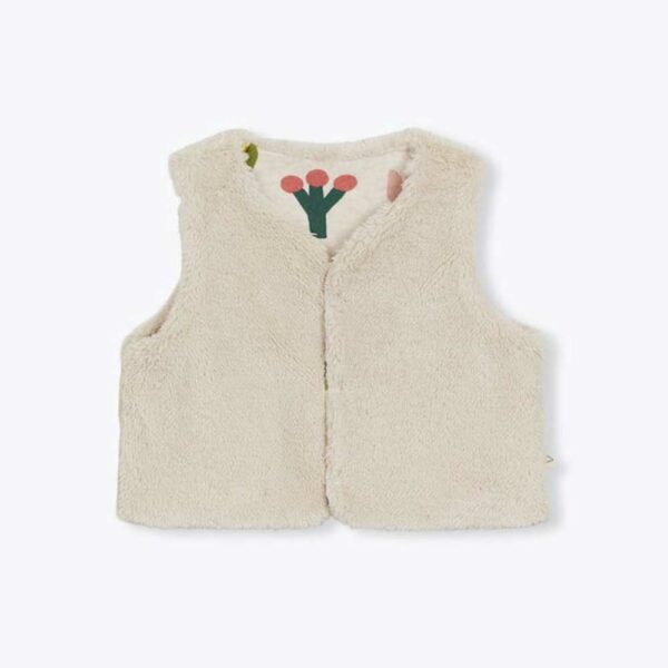 Organic Sherpa Flowers Baby Vest