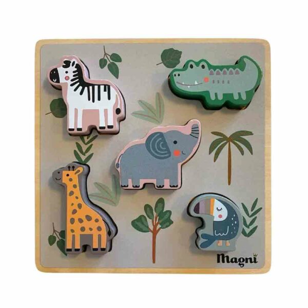 Wooden Awakening Puzzle Savannah Animals