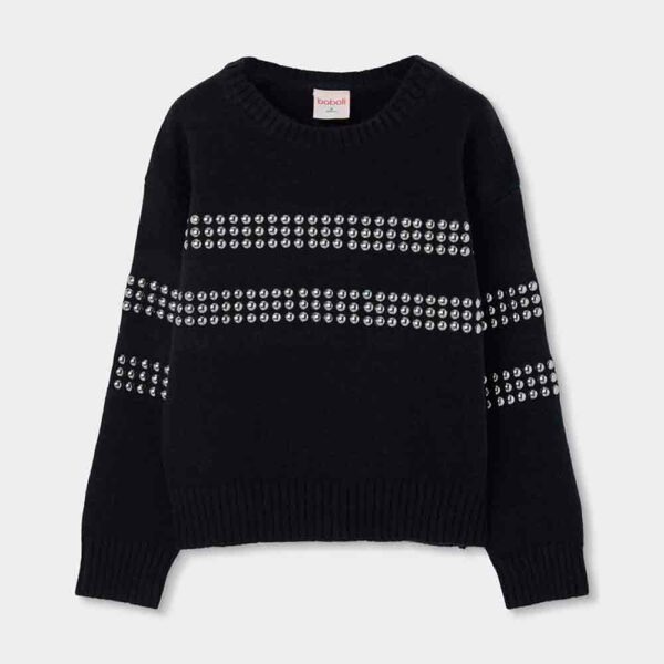 Girls' sweater with studs