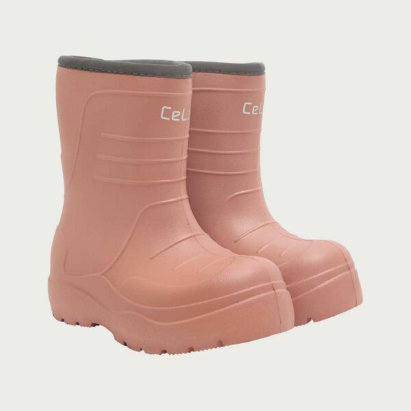Plain powder lined rain boots