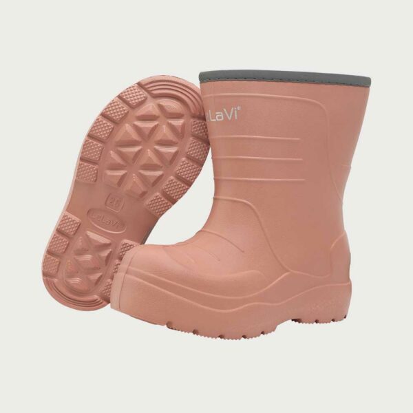 Plain powder lined rain boots