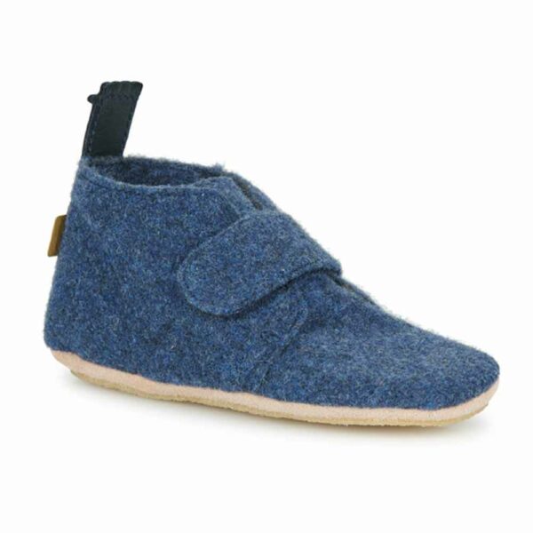 My Chaussblu velcro hiver bleu