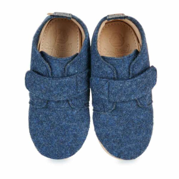 My Chaussblu velcro hiver bleu