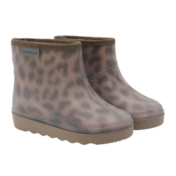 Leopard Lined Rain Boots