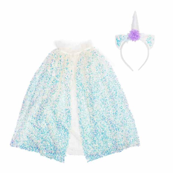 Cape + headband Unicorn Sparkle