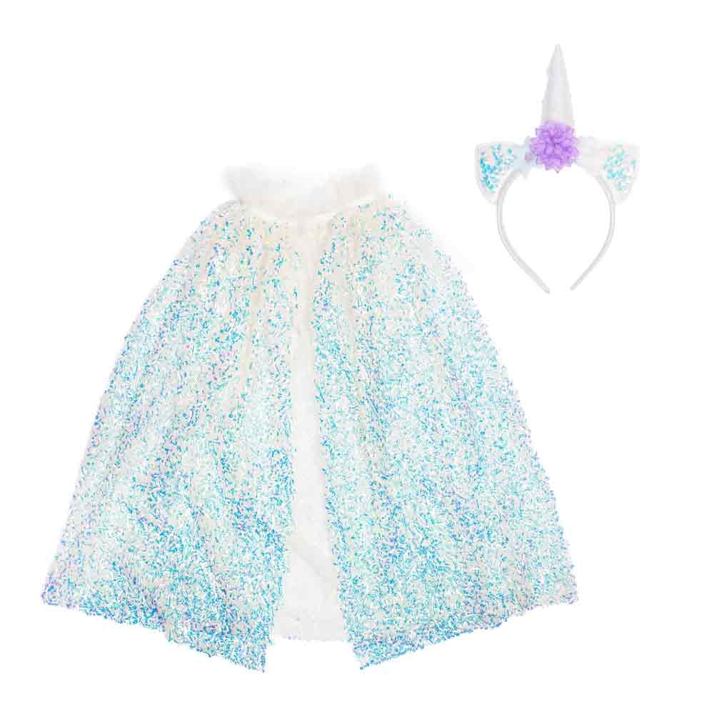 Cape + headband Unicorn Sparkle