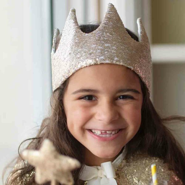 Crown Sequins Gracious Gold