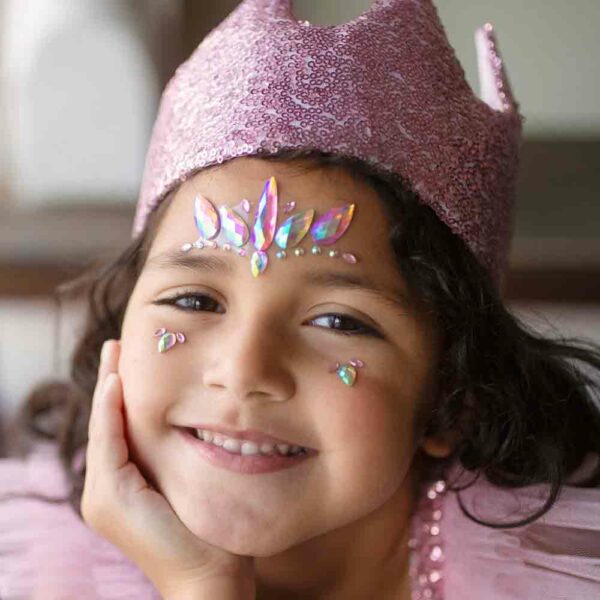 Face Crystals Sheet pink unicorn