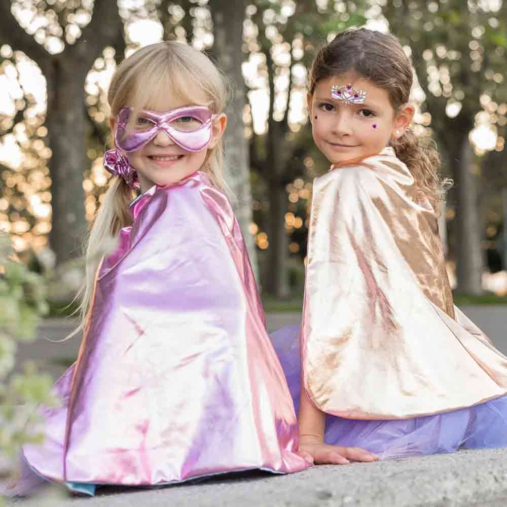 Super-Duper tutu + cape + mask pink/light blue - Image 3