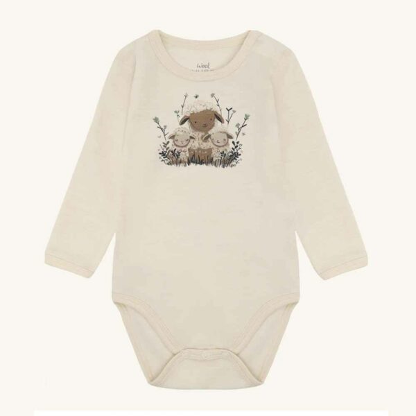 Ecru Bing Sheep Bodysuit