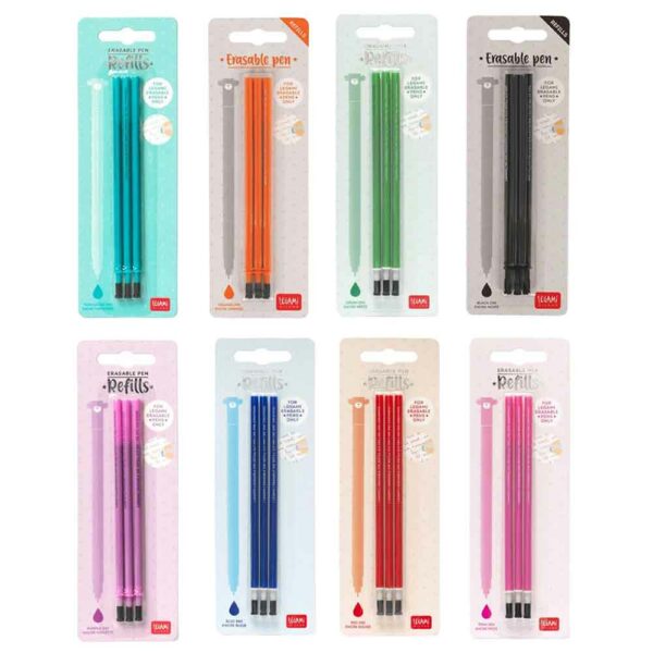 Erasable gel ink pen refills