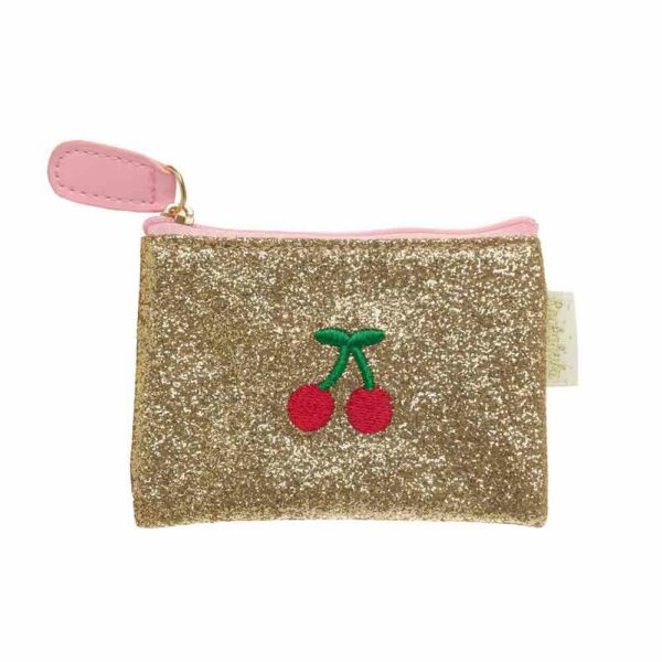 Cherry Dreams Glitter Coin Purse