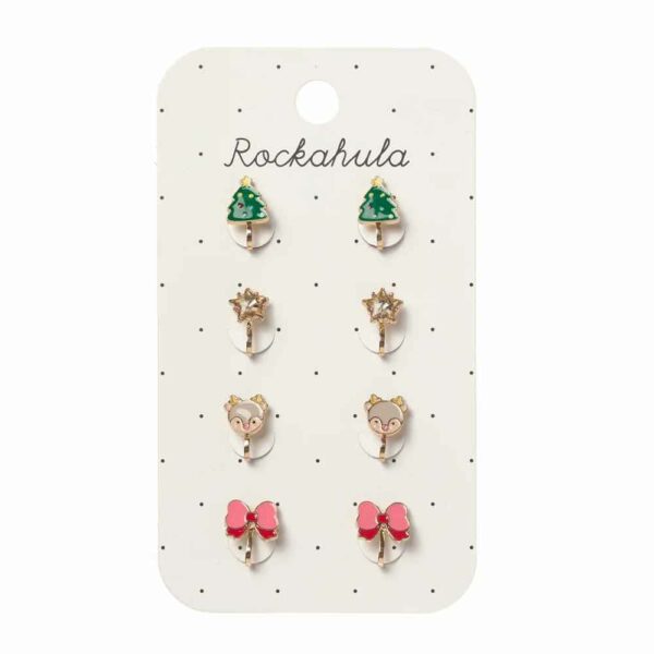 Jolly Christmas clip-on earrings