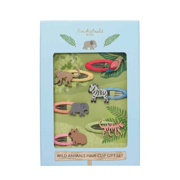Wild Animals Hair Clip Set