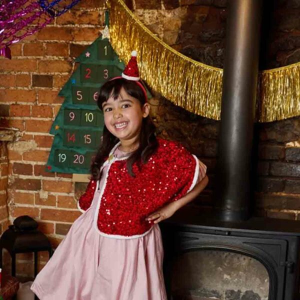 Sequin Velvet Santa Headband