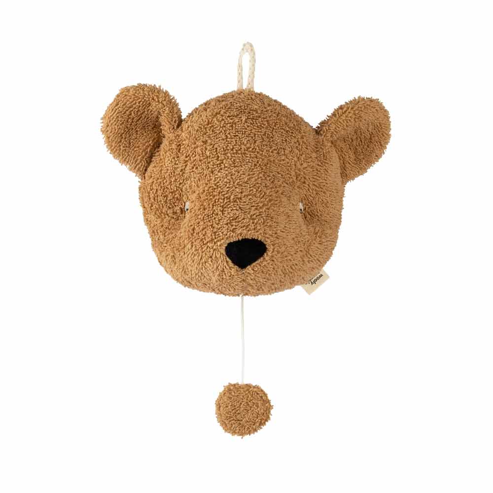 Caramel Teddy Music Box