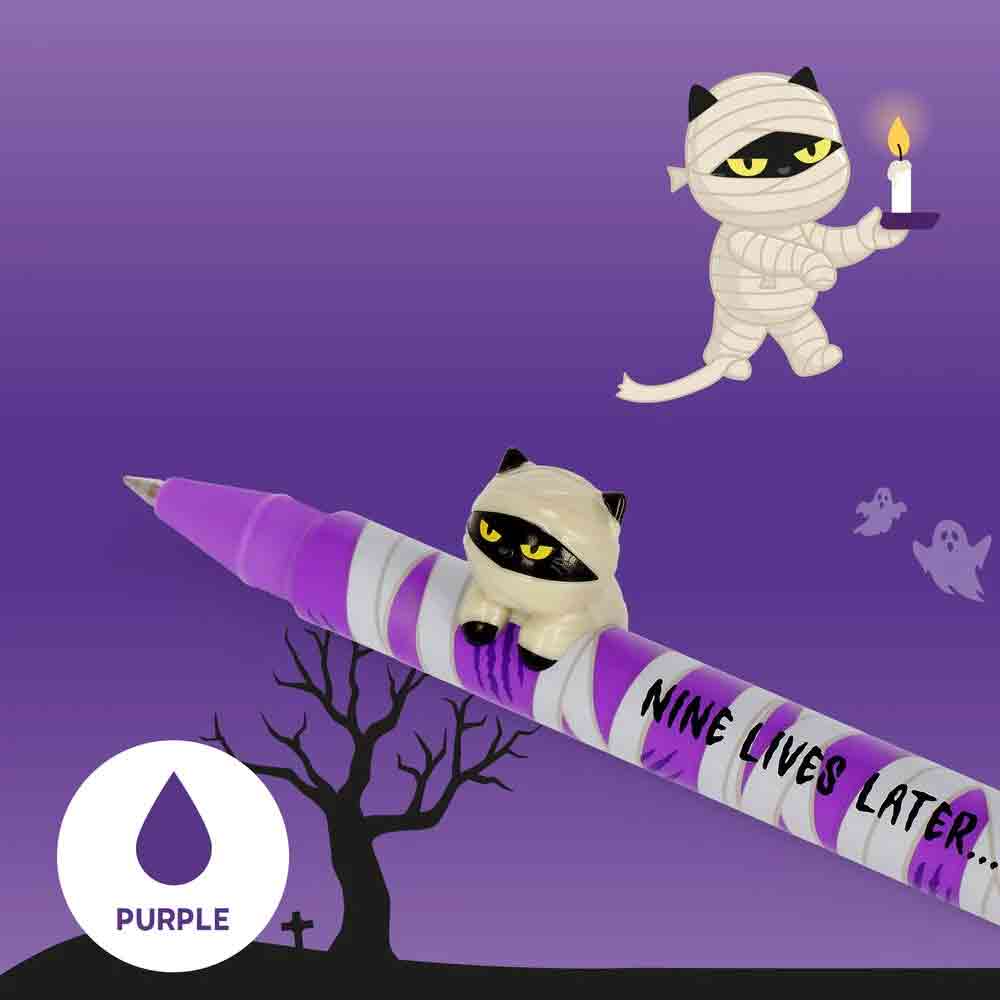 Set 2 Stylos gel décoré Spooky – Image 3