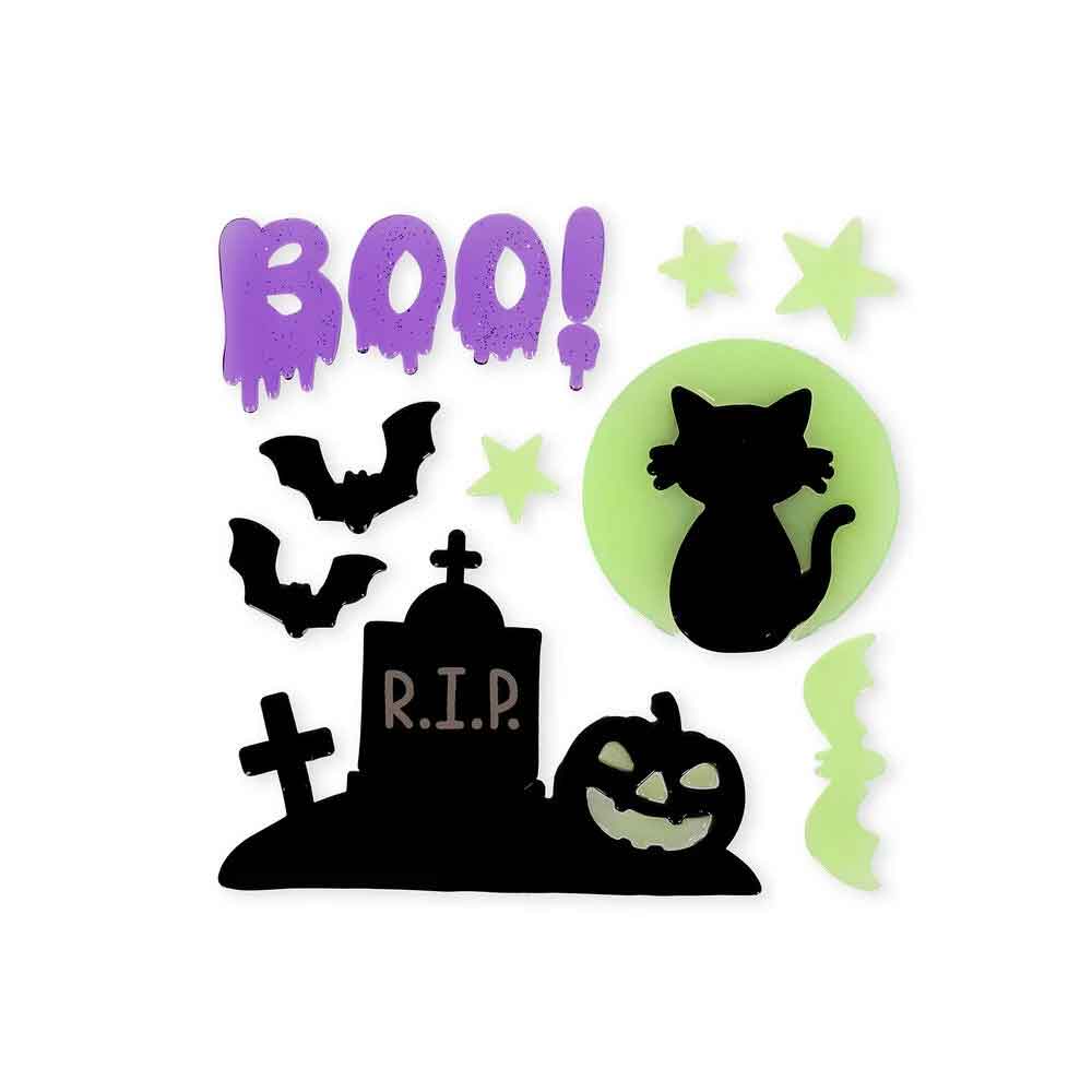 Set autocollants gel fenêtre Halloween – Image 5
