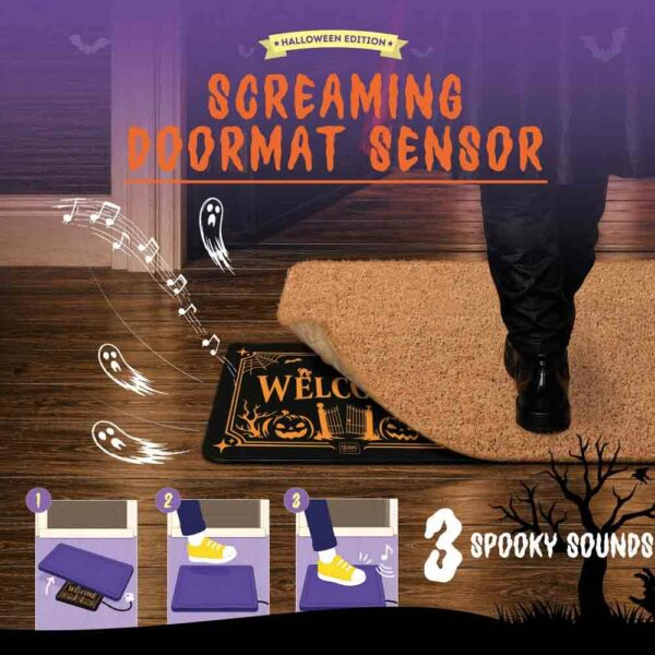 Sous-paillasson avec sons Halloween