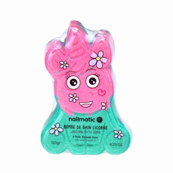 Bombe de bain Licorne rose/verte