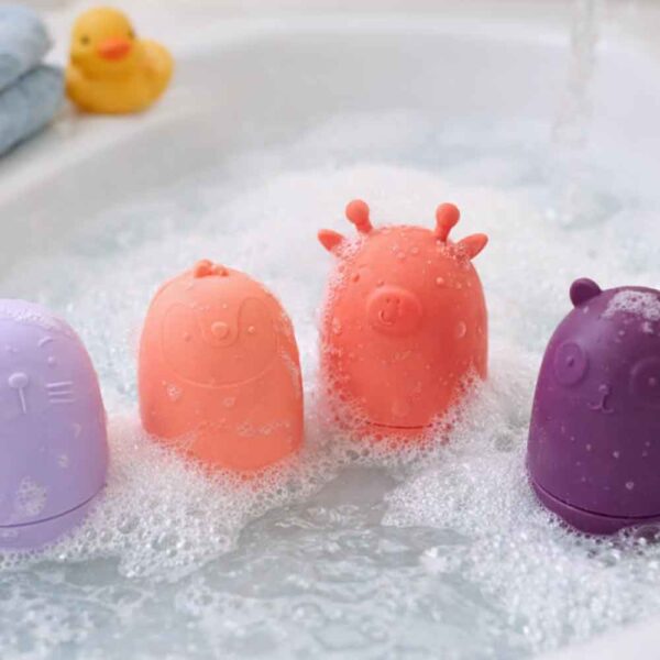 Les animaux rigolos pour le bain - violet